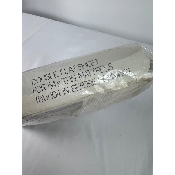 Dan River One Double Flat Sheet 54x75" No Iron Floral Pattern Cotton Blend Made - Picture 4 of 4